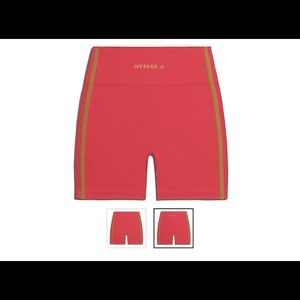 Adidas Ivy Park High Waisted Shorts Coral